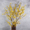 Single branches of winter jasmine, azalea, forsythia, inch gold artificial flowers, artificial flowers, creative new Chinese-style home, wedding decoration, soft furnishing arrangement, silk flowers, artificial flowers, artificial winter jasmine Specification image